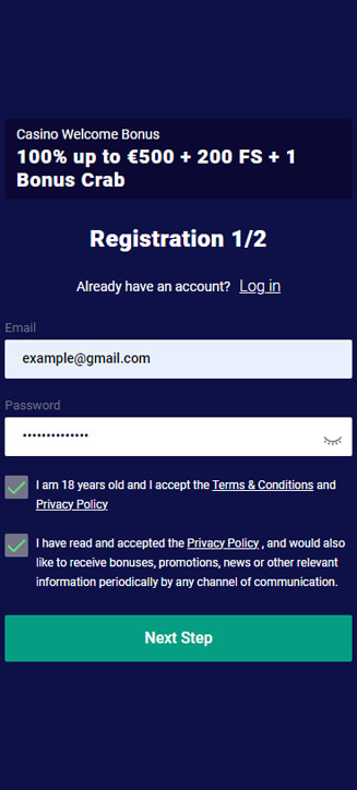 Frumzi Registrierungsprozess auf dem Handy Frumzi Registrierungsprozess auf dem Handy