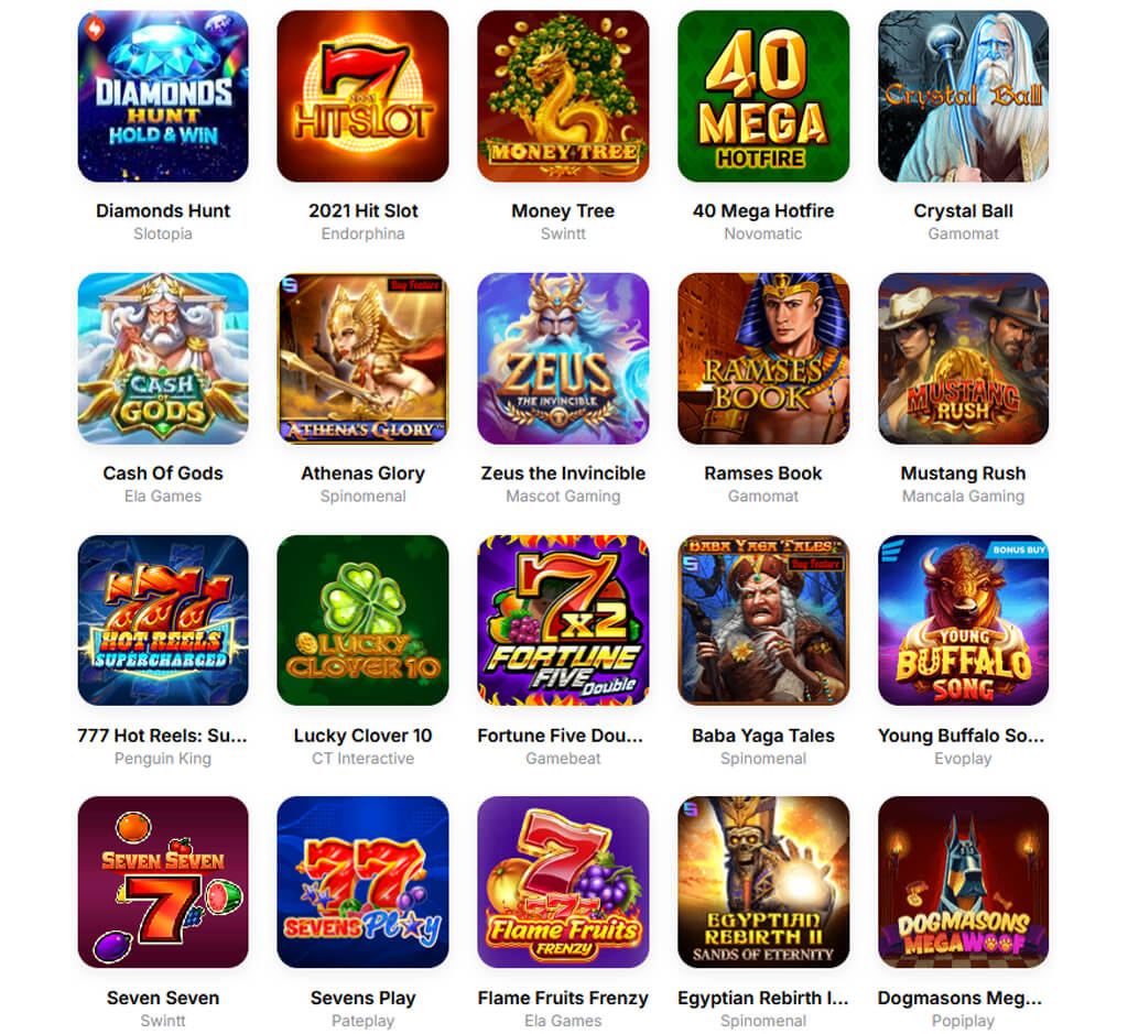 HitNSpin Spielautomaten auf dem Desktop HitNSpin Spielautomaten auf dem Desktop